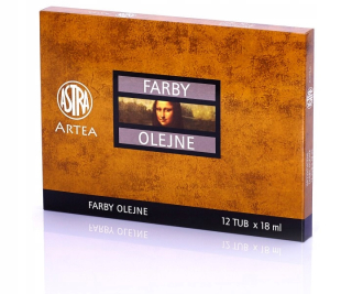 Astra olejové farby 12 ks x 18 ml